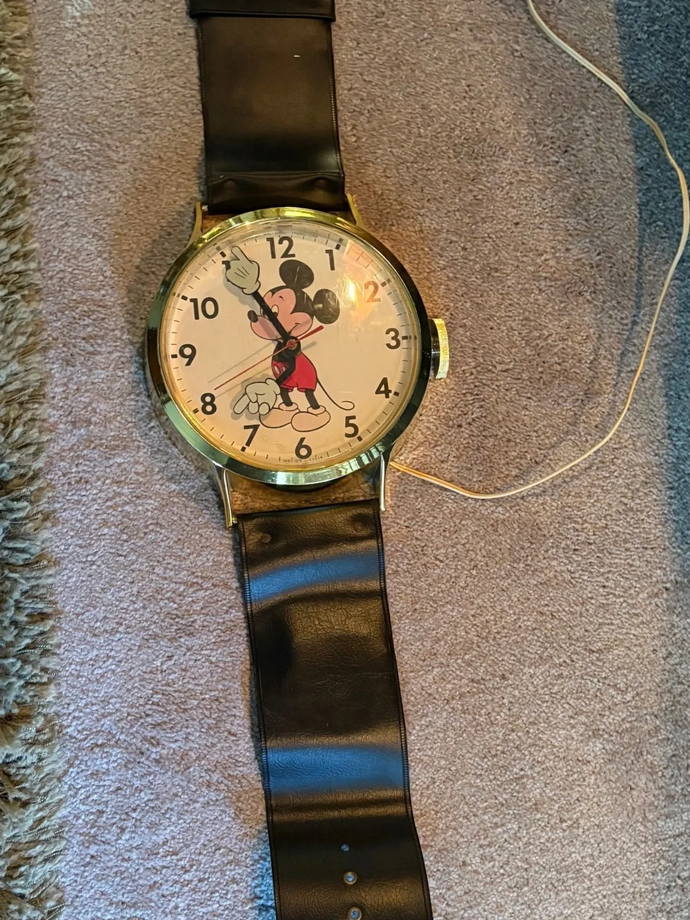 Disney Mickey Mouse Wrist watch Style Wall Clock - (Needs Repair)